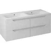 Hak Sapho WAVE dubbele onderkast, 120x50x48 cm, wit