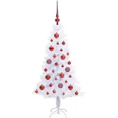 vidaXL Kunstkerstboom met 150 LED Wit 120 cm PVC en Staal