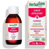 Herbalgem Verzachtende Siroop Bio| Ademhalingscomfort 150 ml Siroop
