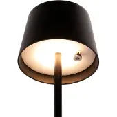 Securit - Tafellamp Oplaadbaar - Monte-Carlo | 8-10 hrs Brandduur | Dimbaar | Draadloos | 22cm | Zwart