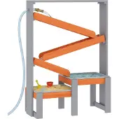 AIYAPLAY Kinderen Water Speelset-Dennenhout, kunststof-75L x 34,5B x 105H cm-Grijs