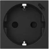 Livolo | Zwart | SR | Module Wandcontactdoos + USB-C Oplader - Bekijk