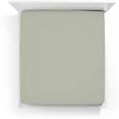 Bella Donna Hoeslaken Jersey Eenpersoons grijsgroen-0633 70/190-80/220