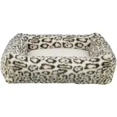 Trixie hondenmand leo hoekig panterprint creme 100x70 cm
