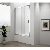 Hak Polysan Douchedeur, model DEEP, 1400x1650 mm, helder glas