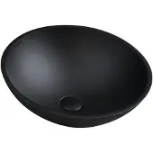 Hak Telica Glazen waskom Ø42cm, mat zwart
