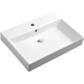 Sapho Kare 60 Keramische meubelwastafel 60x46cm, wit