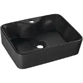 Hak Balena Keramische opbouwwastafel 48x37cm, mat zwart