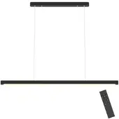 HOMCOM Hanglamp-Staal, PC-114L x 3,8B x 150H cm-Zwart