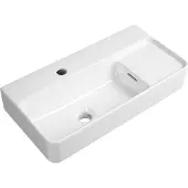 Sapho Istia Keramische wastafel, 60x31cm, wit