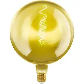 Eglo Ledfilamentlamp Globe - Goud - D20cm - Dimbaar - Warm Wit - E27 - 4w