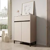 Meubella - Finta - Schoenenkast - Beige - 80x40x110 cm