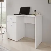 Meubella - Denso - Bureau - Wit - 98x45x74 cm