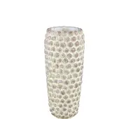 Ptmd collection PTMD Bloempot Ruis - 22x22x50 cm - Cement - Creme