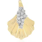 Cavill - Luxe Zilveren Hanger 925 Vermeil - 12x Ronde Briljant I1 G Diamant 0,124 ct - Natuurlijke Inspiratie Sieraden