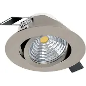 Eglo Richtbare led spot Saliceto rond - 6w - 4000K nikkel mat