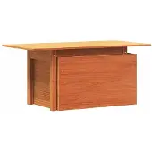 vidaXL Tuintafel 100x50x75 cm massief grenenhout wasbruin