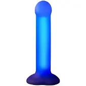 Strap-On-Me - Glow-LED Dildo - Paars - Maat M