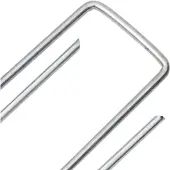 vidaXL Grondharingen 25 st U-vormig 15x3,5 cm gegalvaniseerd staal