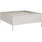 vidaXL Plantenbak verhoogd 100x100x41 cm roestvrijstaal