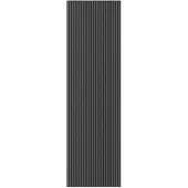 vidaXL Deurmat 115x400 cm gestreept 115x400 cm zwart en grijs