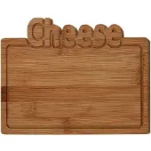 Excellent houseware Bamboe snijplank -Cheese - 25x17cm
