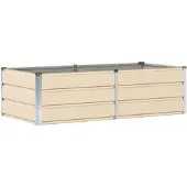 vidaXL Plantenbak Groen 160 x 80 x 45 cm Staal