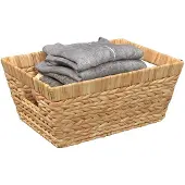vidaXL Opbergmanden 2 st Waterhyacint 38 x 28 x 15 cm Naturel