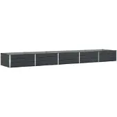 vidaXL Plantenbak Antraciet 480 x 100 x 45 cm Gegalvaniseerd staal