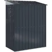 vidaXL Tuinhuisjes Antraciet 137 x 81 x 180 cm Metaal