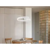 TRIO Led hanglamp Parma wit