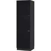 Vicco Hoge kast Fame-Line Zwart gestreept/Antraciet 60 cm, Model 50875