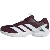 Adidas Sportschoen 'Adizero Ubersonic 5 Clay' wijnrood / zilver / wit