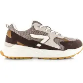 Hub Sneakers laag 'Grid' donkerbruin