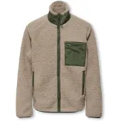 Only & Sons Junior Tussenjas 'OSJDALLAS' greige / olijfgroen
