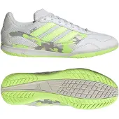 Adidas Voetbalschoen 'Super Sala III' taupe / donkergrijs / limoen / wit