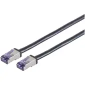 S-Impuls Patchkabel Cat. 6A Flex S/FTP, schwarz, 30m