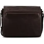 Jost Glasgow Aktentas RFID-bescherming Leder 34 cm Laptopvak bruin