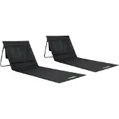 VirtuFit Strandmat - Zwart - Set van 2