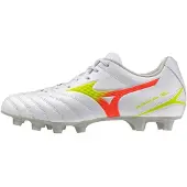 Mizuno Monarcida Neo III Select Gras Voetbalschoenen (FG) Wit Limoen Oranje