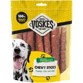 Voskes 15x Hondensnacks Original Runderhuid Sticks Eend 12 stuks