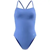 Speedo Solid V-back 2.0 Swimsuit Blauw 28 Vrouw