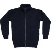 Devold - Nansen Wool Cardigan - Wollen trui L, blauw/zwart