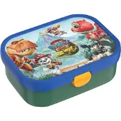 Mepal Lunchbox Campus - 750 ml - Broodtrommel met vakjes voor kinderen - Geschikt voor 4 boterhammen - Paw Patrol Dino