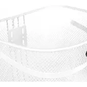 2K Wit Fietsmand voor Stuur 1" - Duurzaam Metaal, 5kg Laadvermogen