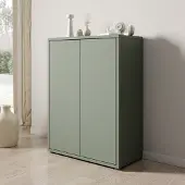 Meubella - Amber - Schoenenkast - Groen - 75x35x99 cm