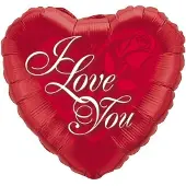 Qualatex - Folieballon hart I Love You