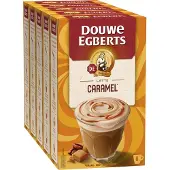 Douwe Egberts Verwenkoffie Latte Caramel Oploskoffie - 5 x 8 zakjes