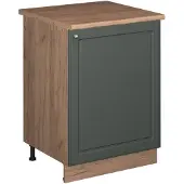 Vicco Wastafelkast Fame-Line, Groen-Goud Landhuis/Goudkleurig Eiken, 60 cm
