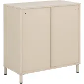 Beliani OMBURA - Dressoir met 2 deuren - Beige - Staal